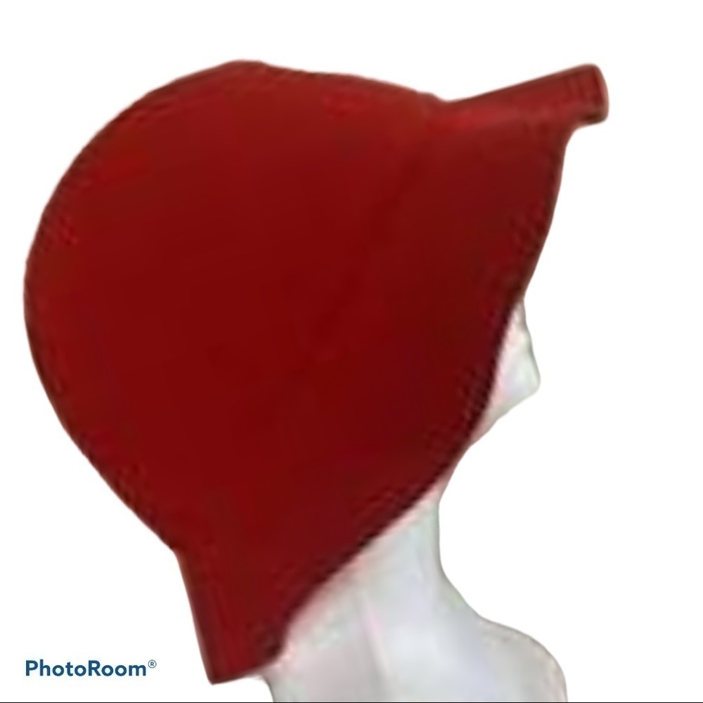 August hat company red  wool bucket hat